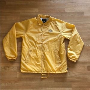 Vans yellow rain jacket